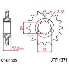 Pinion, attack, transmission front