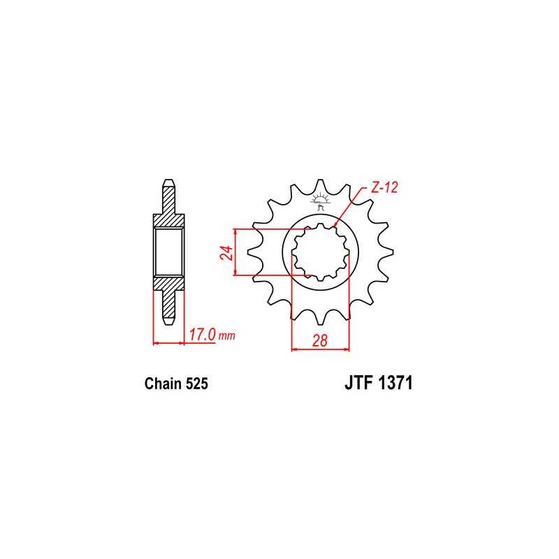 Pinion, attack, transmission front