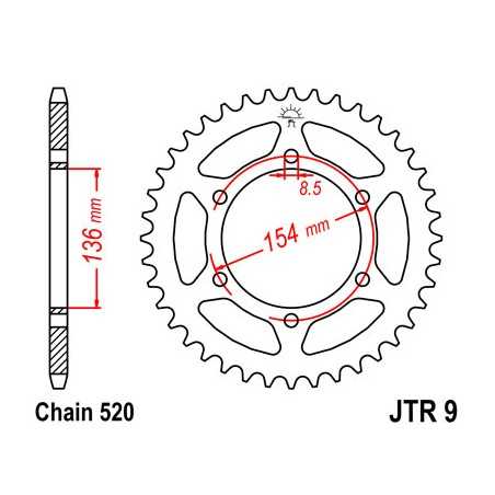 Ring, transmission, rear