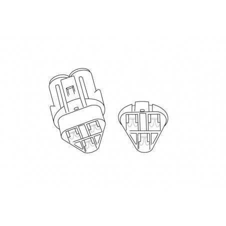 Installation of long license plate lighting groups