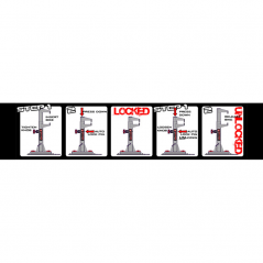 RISK Soporte bloqueo rueda delantera transporte moto Lock and load 58968