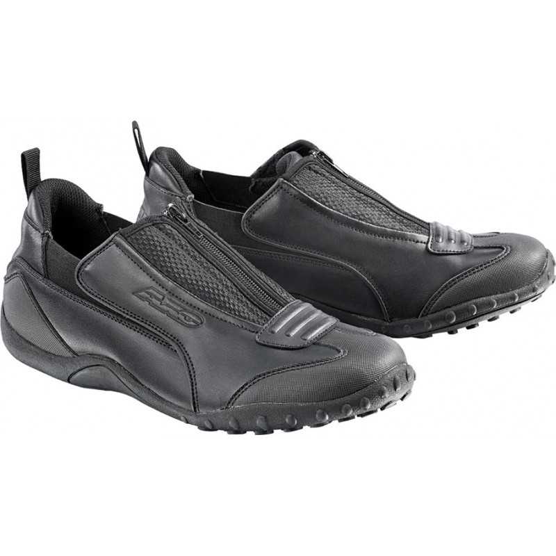 Zipper motorcycle shoes with zip