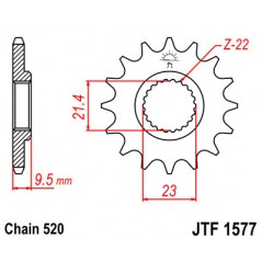 Pinion, attack, transmission front