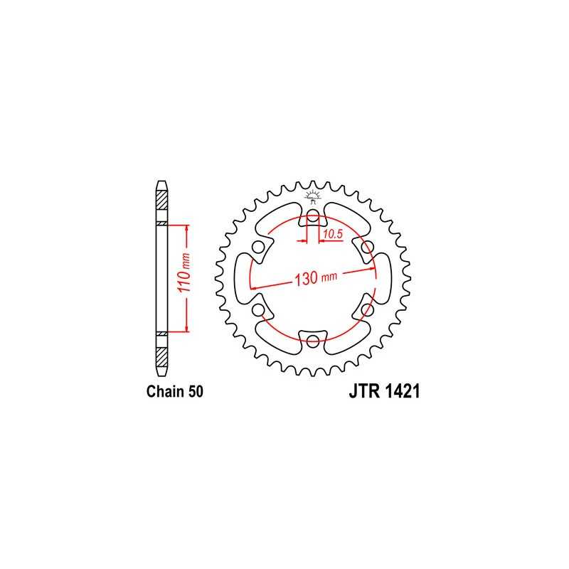 Ring, transmission, rear, steel  JT 1421