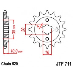 Pinion, attack, transmission front