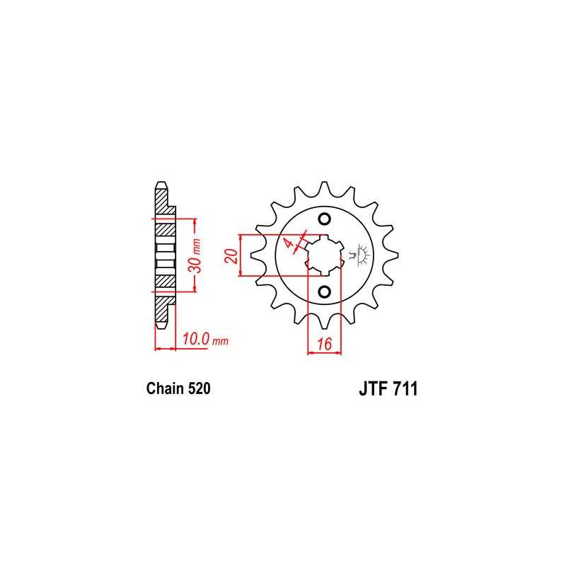 Pinion, attack, transmission front