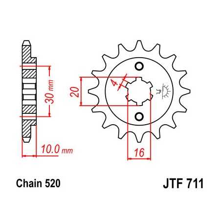Pinion, attack, transmission front