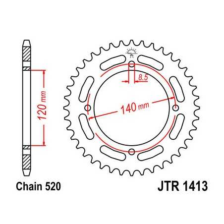 Ring, transmission, rear