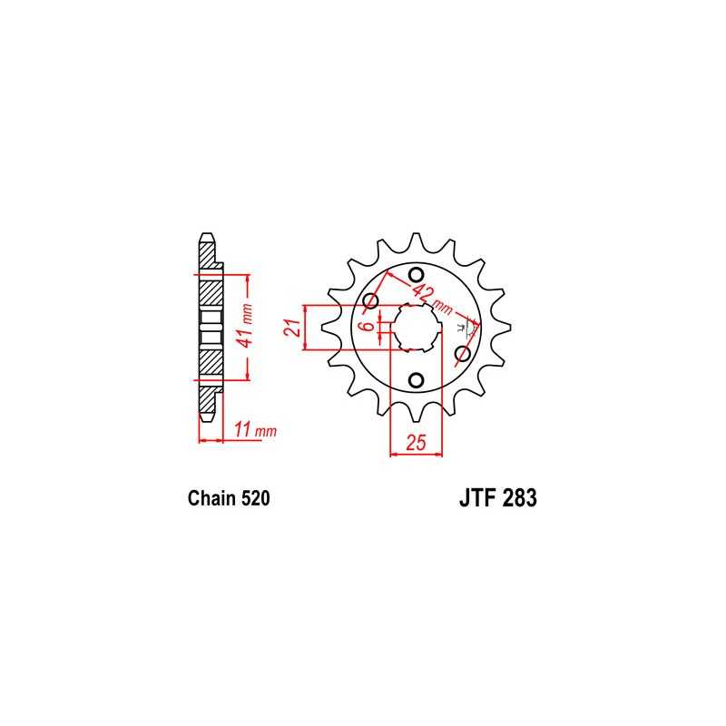 Pinion, attack, transmission front