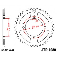 Ring, transmission, rear, steel  JT 1080