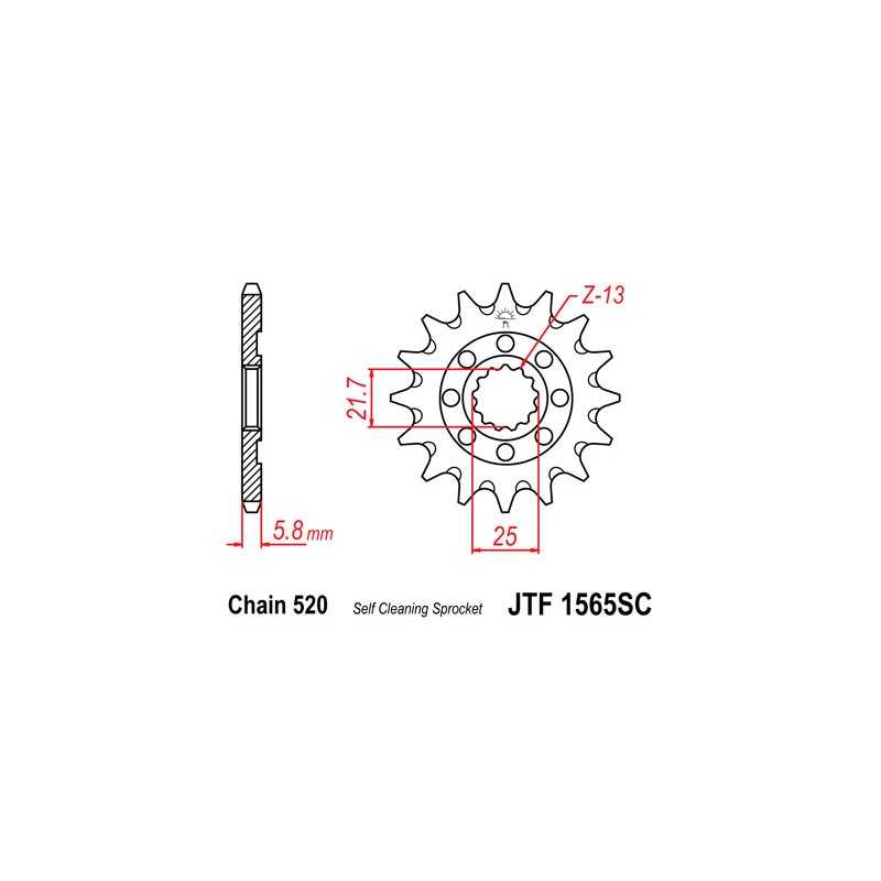 Pinion, attack, transmission front