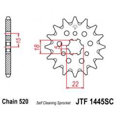Pinion, attack, transmission front