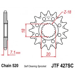 Pinion, attack, transmission front