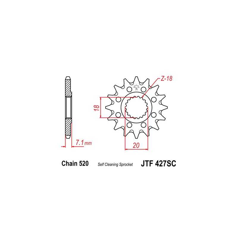 Pinion, attack, transmission front