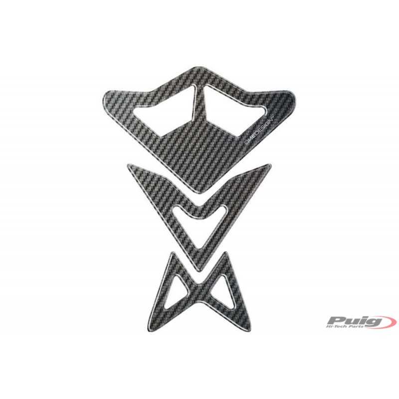 PUIG Protector de depósito adhesivo Sun para [modelo tu moto], negro/transparente 4512