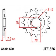 Pinion, attack, transmission front