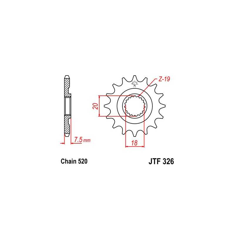 Pinion, attack, transmission front