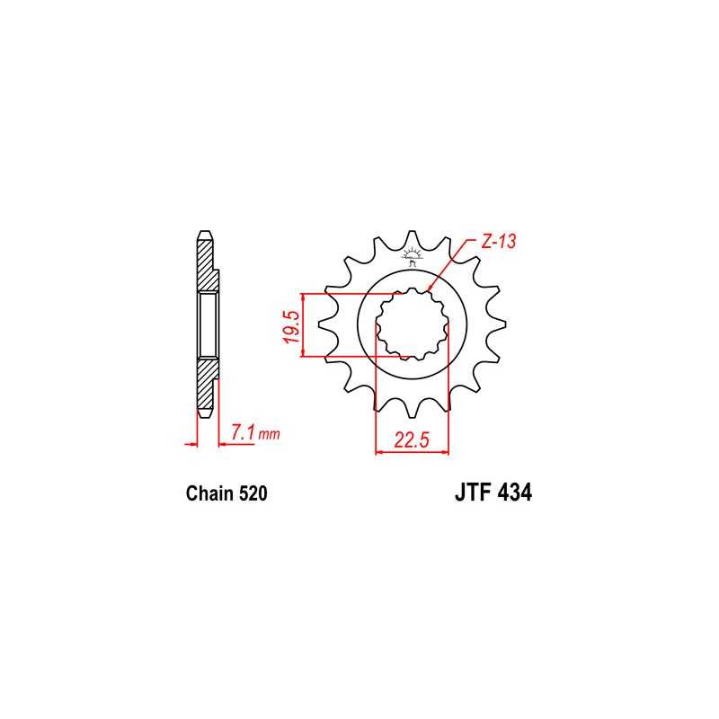 Pinion, attack, transmission front