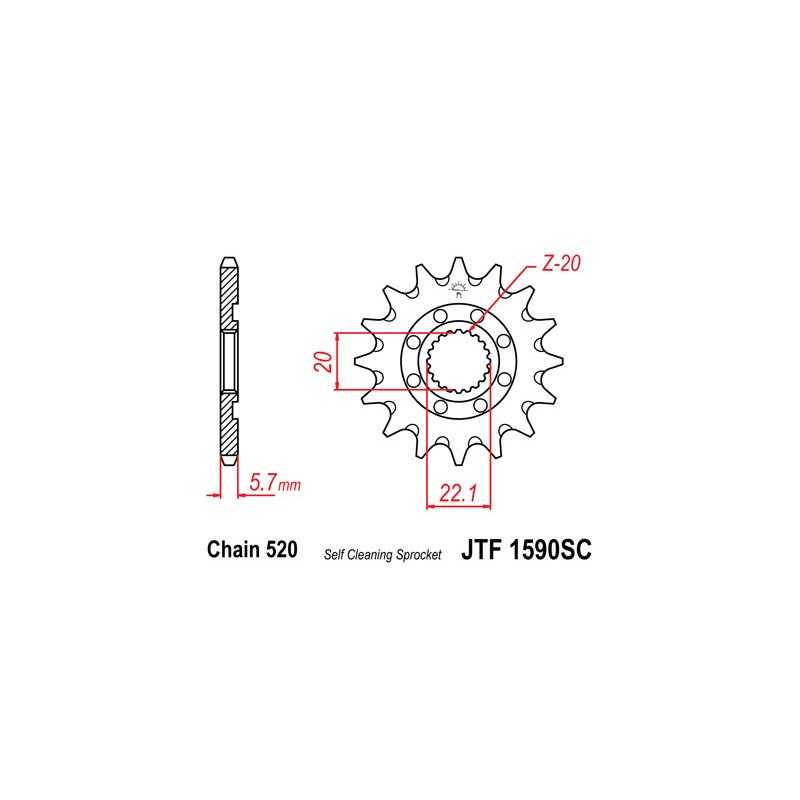 Pinion, attack, transmission front