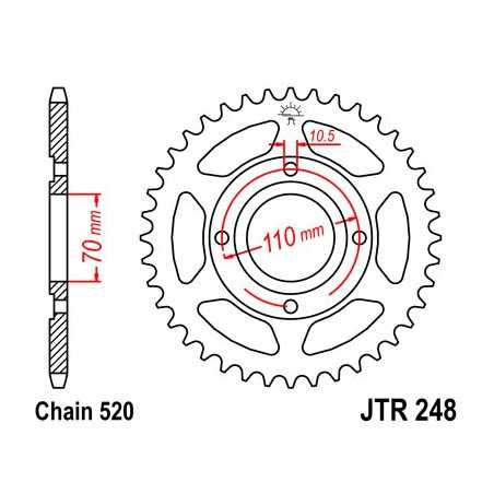 Ring, transmission, rear