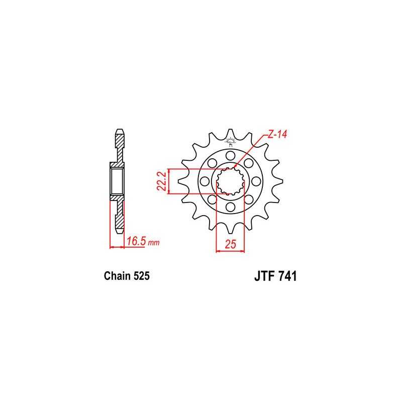 Pinion, attack, transmission front