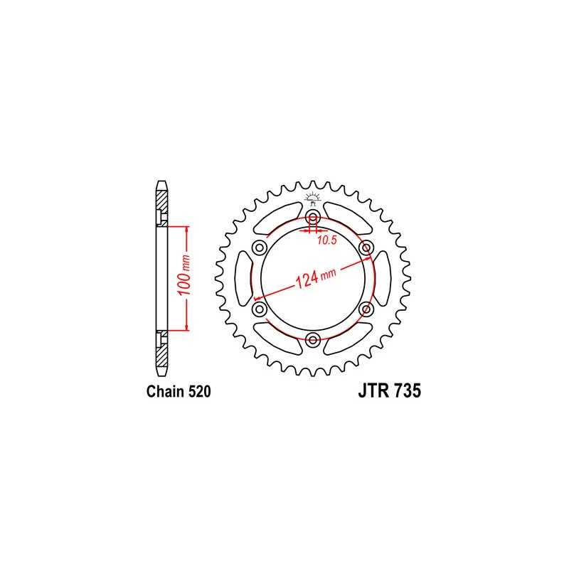 Ring, transmission, rear