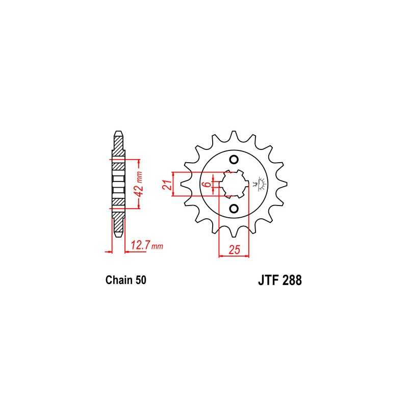 Pinion, attack, transmission front