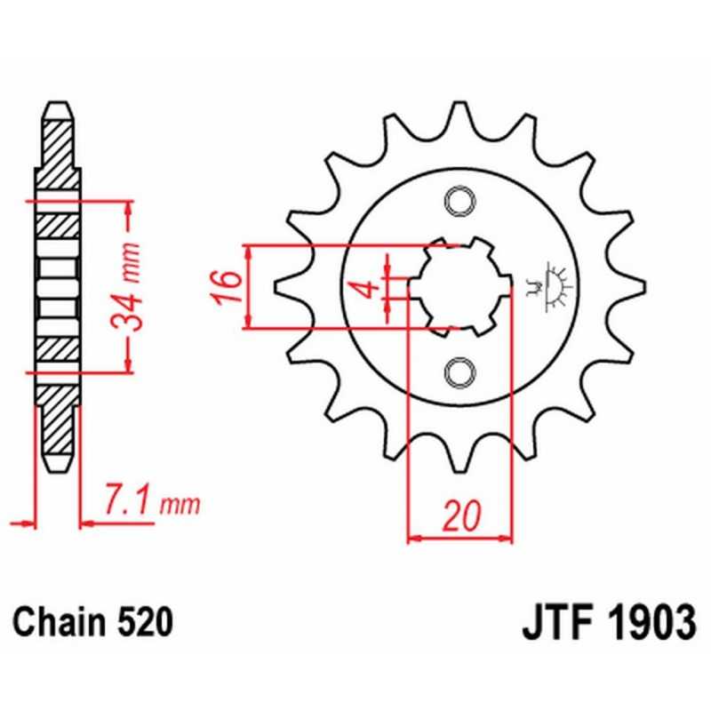 Pinion, attack, transmission front