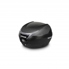 SHAD Maleta para moto SH34 Carbon Look de alta calidad y capacidad 34 litros D0B34106