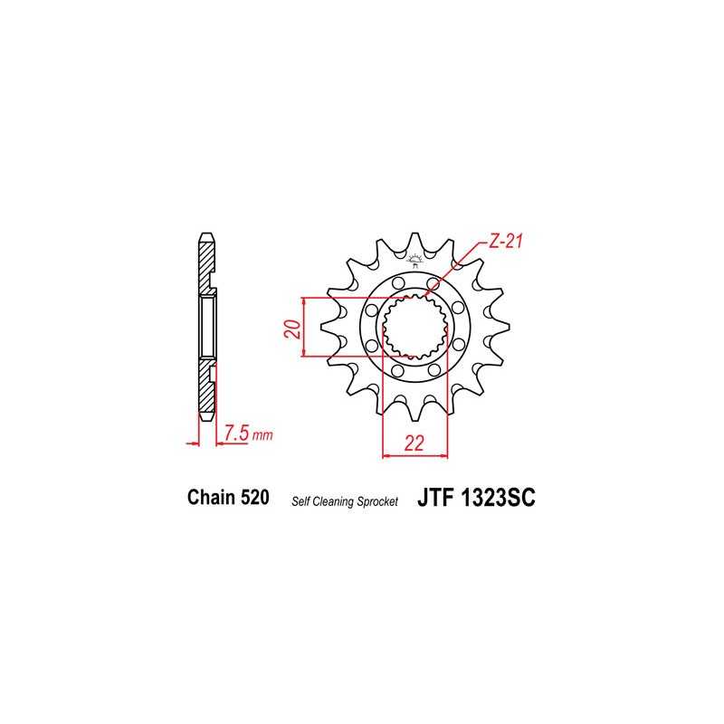 Pinion, attack, transmission front