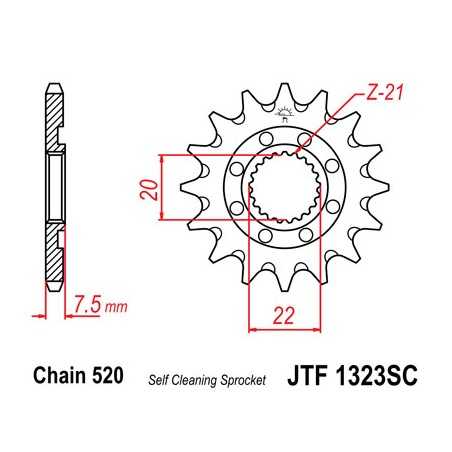 Pinion, attack, transmission front