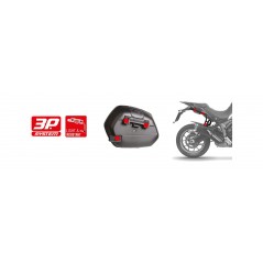 SHAD Juego de maletas laterales SH35 ALUMINIUM para moto, capacidad un casco Jet D0B35100