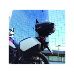 SHAD Juego de maletas laterales SH35 ALUMINIUM para moto, capacidad un casco Jet D0B35100