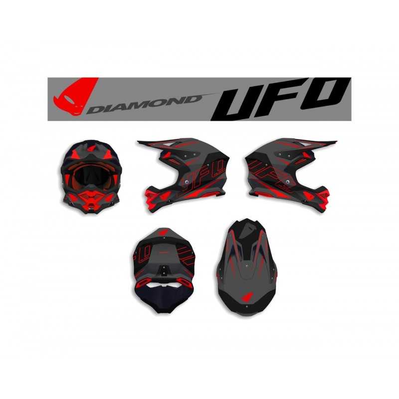 UFO Full face helmet enduro offroad motocross DIAMOND MATE 801000610170VAR