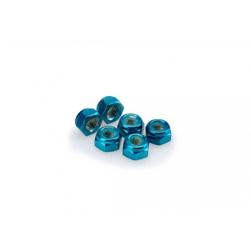 PUIG BLISTER PACK OF 6 NUTS IN ALUMINUM SELF-LOCKING BRAKE M8 0832