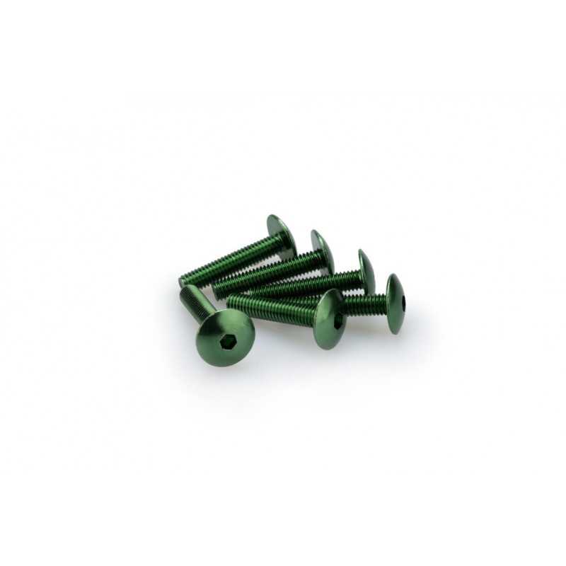 PUIG Pack de 6 tornillos aluminio cabeza abombada M6 x 30mm 3995