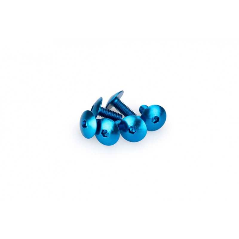 PUIG BLISTER PACK OF 6 SCREWS IN ALUMINUM CONVEX HEAD M6 X 15MM 0611