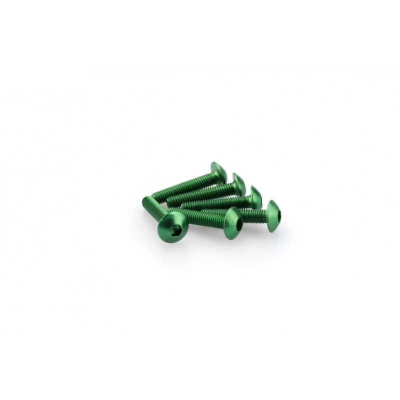 PUIG BLISTER PACK OF 6 SCREWS IN ALUMINUM CONVEX HEAD M5 X 25MM 0610