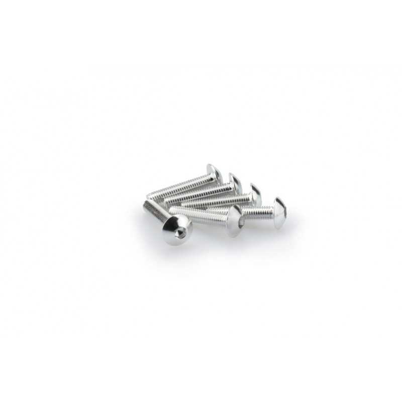 PUIG BLISTER PACK OF 6 SCREWS IN ALUMINUM CONVEX HEAD M5 X 25MM 0610
