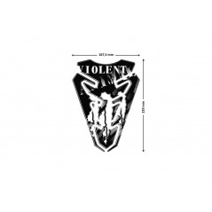 PUIG TANK PROTECTIVE ADHESIVE STICKER VIOLENT 5519