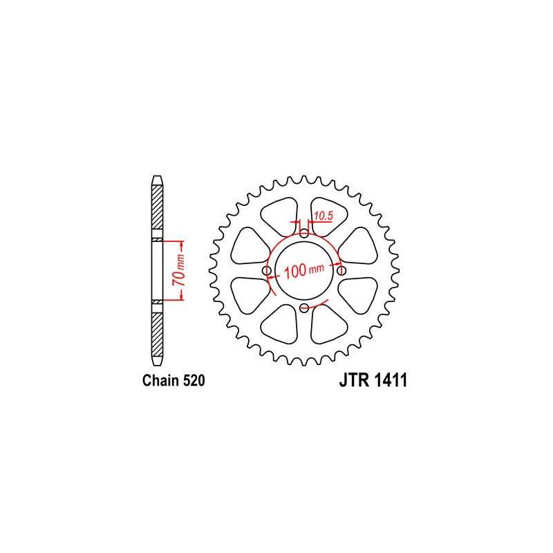 Ring, transmission, rear