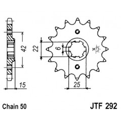 Pinion, attack, transmission front