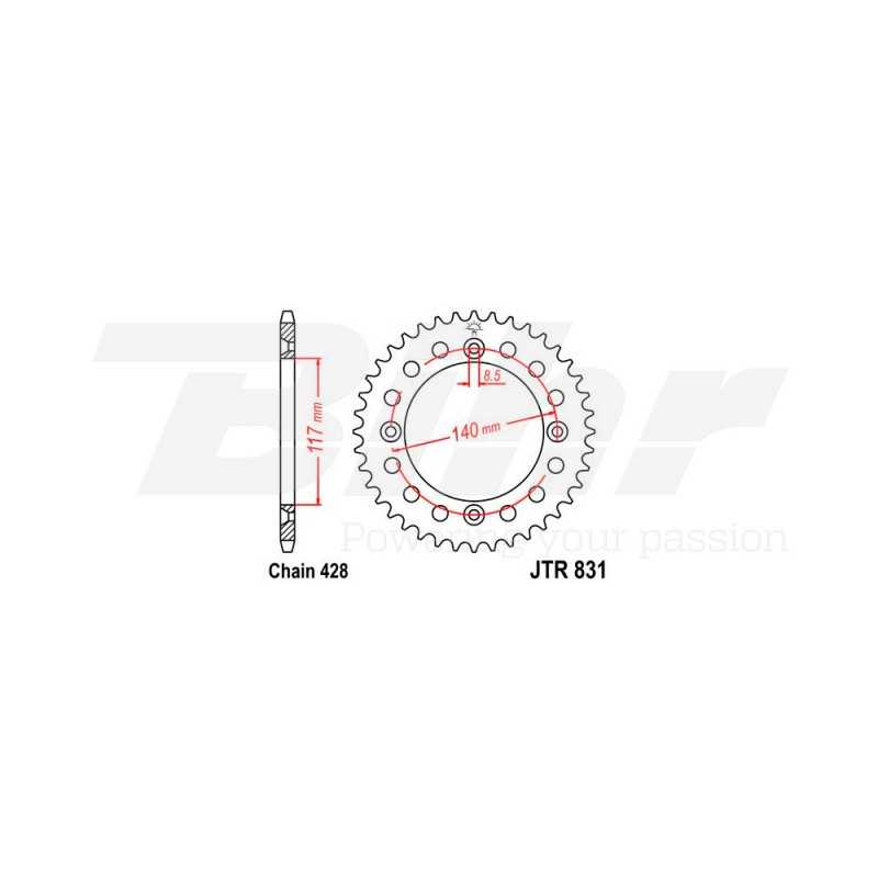 Ring, transmission, rear