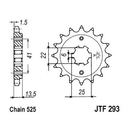 Pinion, attack, transmission front