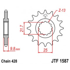 Pinion, attack, transmission front
