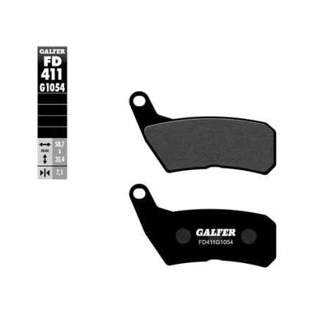 GALFER Pastillas de freno FD411-G1054 alta calidad para un frenado eficiente