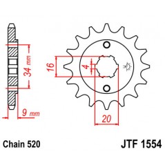 Pinion, attack, transmission front