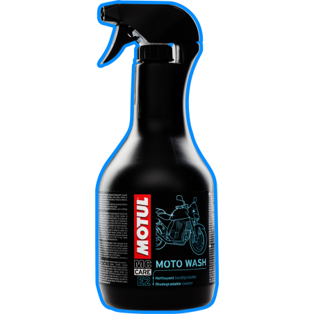MOTUL Limpiador y desengrasante biodegradable E2 MOTO WASH 1 L - Cuidado completo para tu motocicleta 105505/74