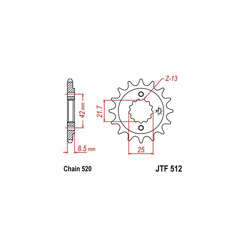 Pinion, attack, transmission front