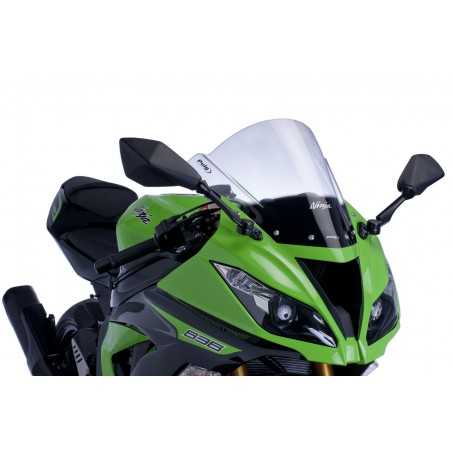 PUIG Cúpula Parabrisas para Moto - Altura 340mm x Anchura 350mm Accesorio Viento y Protección de Manos 6482